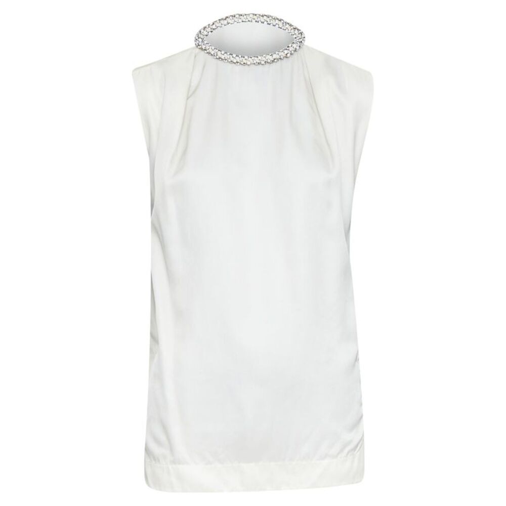 Stella Mccartney Crepe Beaded Blouse